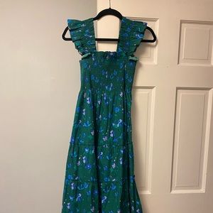 Emerald space floral Ellie nap dress size XS